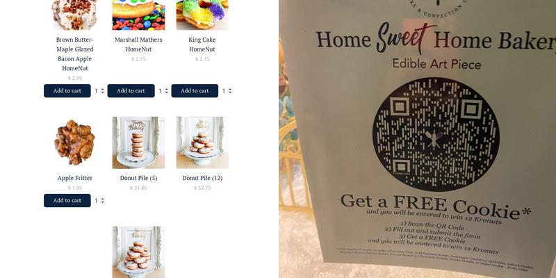 The Home Bakery Menu