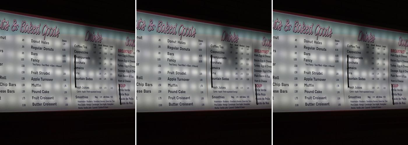 Michelle's Donuts Menu