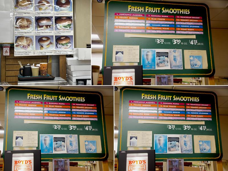 Foster's Donuts Menu