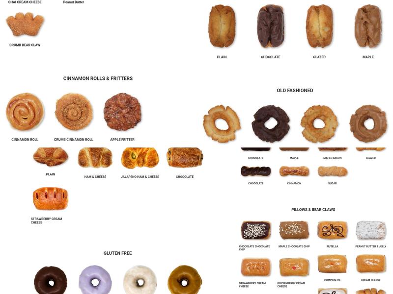 SloDoCo Donuts Menu