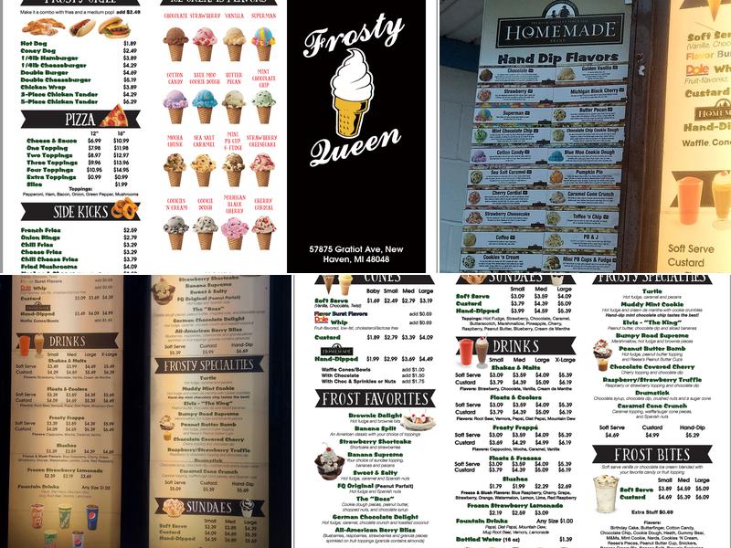 Frosty Queen Menu