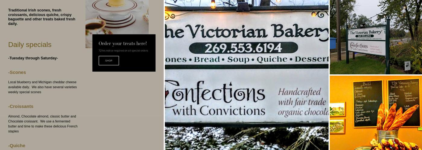 Victorian Bakery Menu