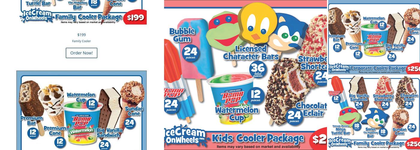 Ice Cream On Wheels of Kalamazoo Menu