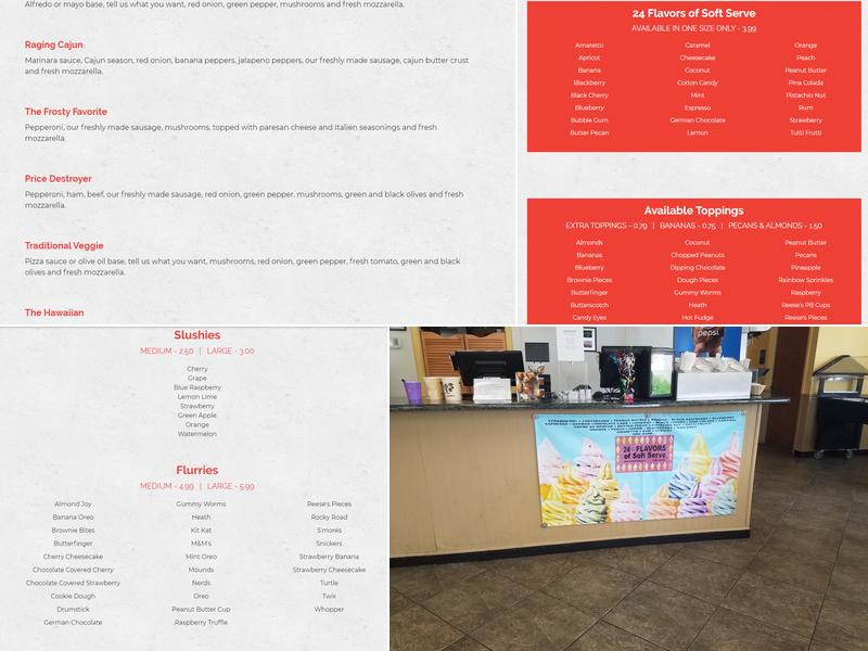 Frosty Boy Ice Cream Menu