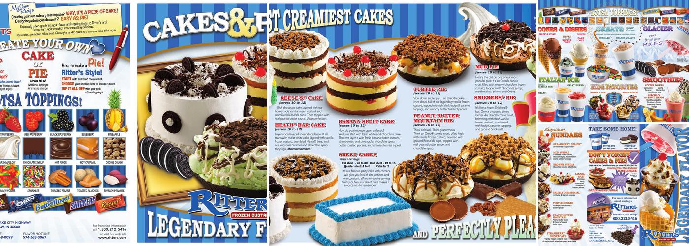 Ritter's Frozen Custard Menu