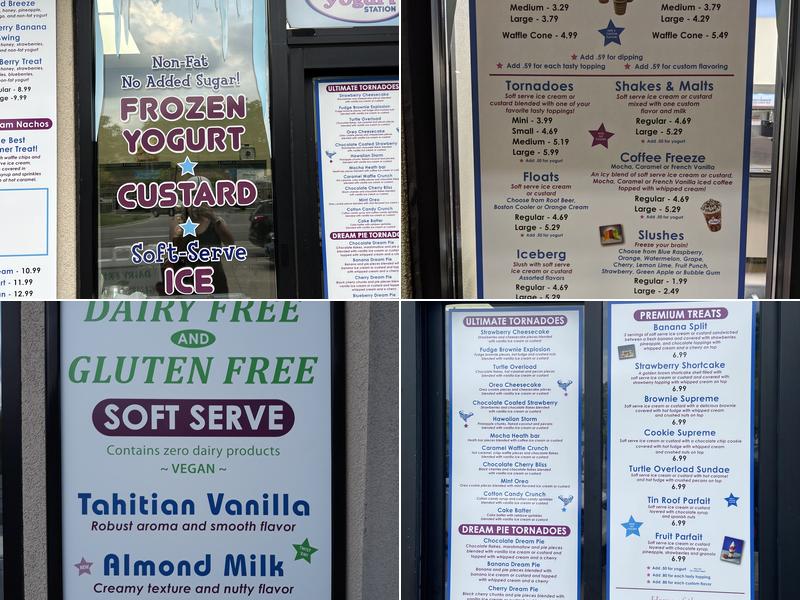 The Yogurt Station Menu