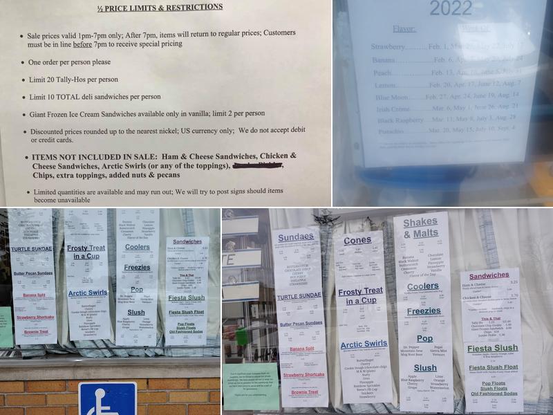 Leone's Frosty Treat Menu