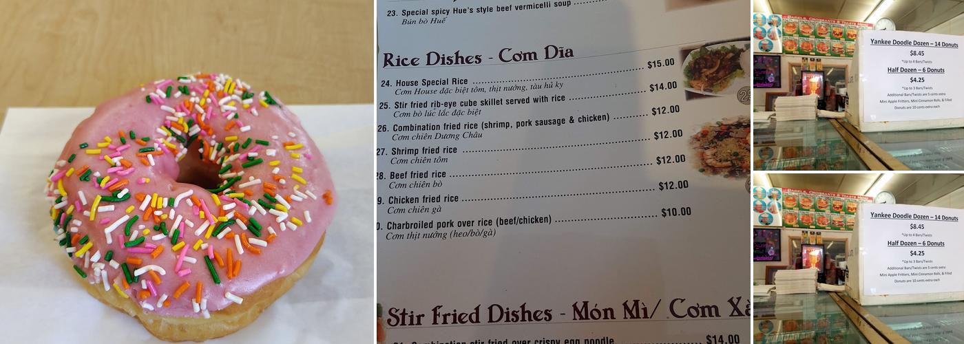 Yankee Doodle Donuts Menu