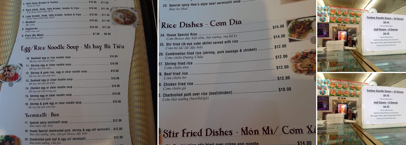 Yankee Doodle Donuts Menu