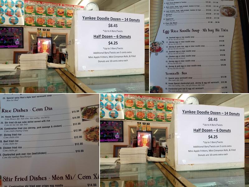 Yankee Doodle Donuts Menu