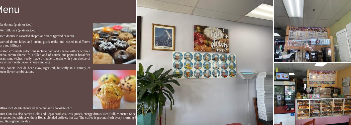 Hemet Donuts Menu