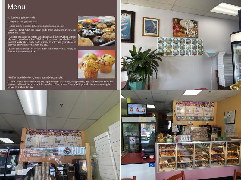 Hemet Donuts Menu