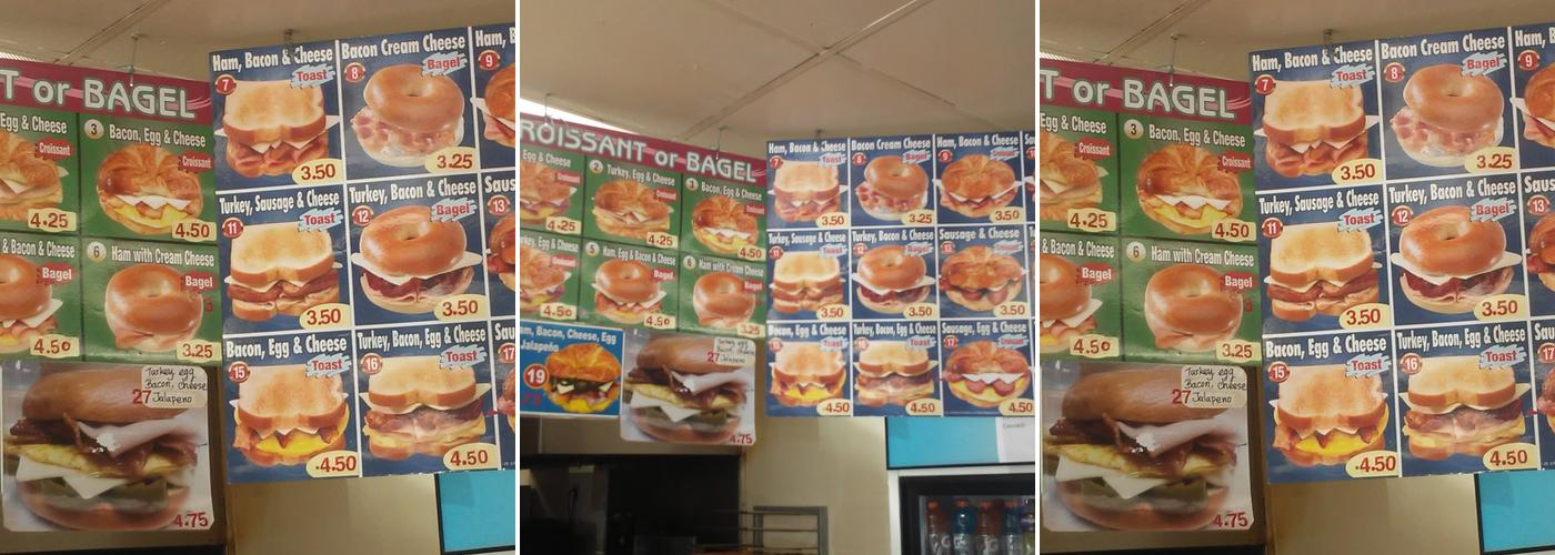 Mr Blue Donuts Menu