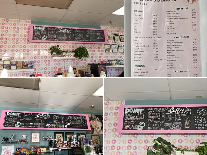 Master Donuts 909 Menu