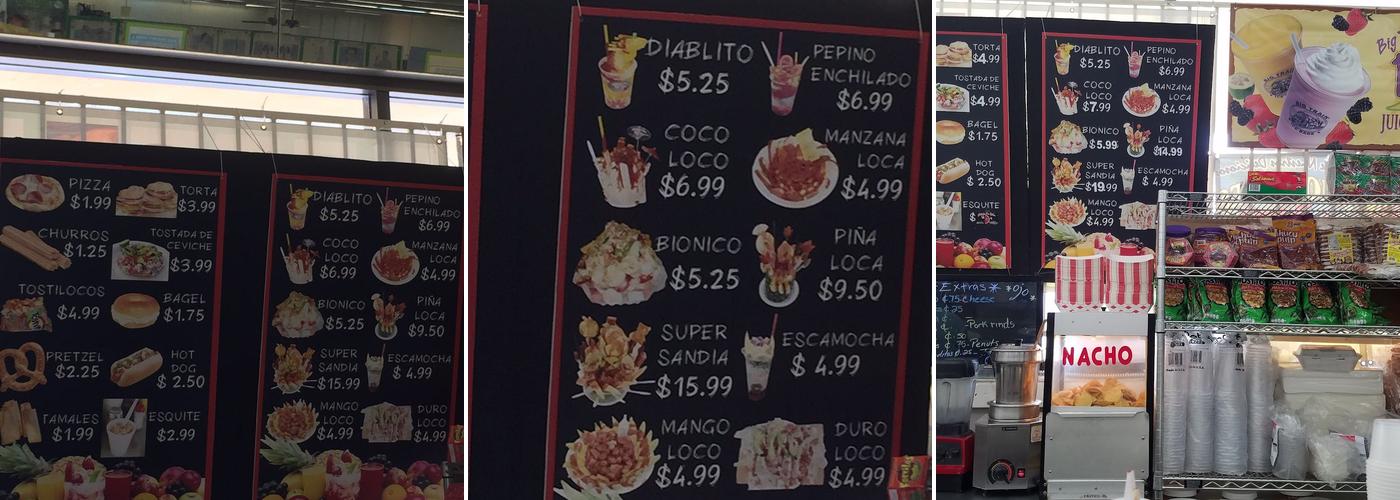 Galaxia De Sabor Menu