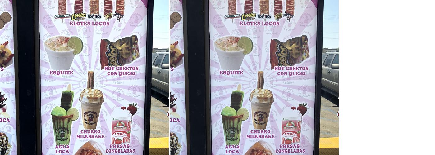 La Michoacana Ice Cream Menu