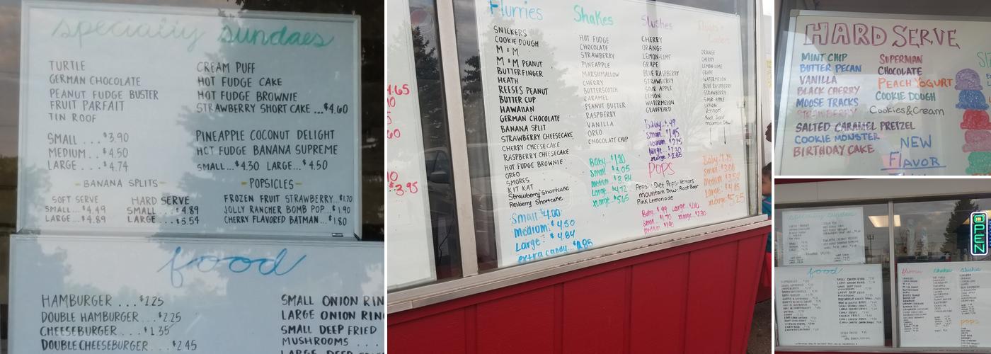 Dairy Barn Menu
