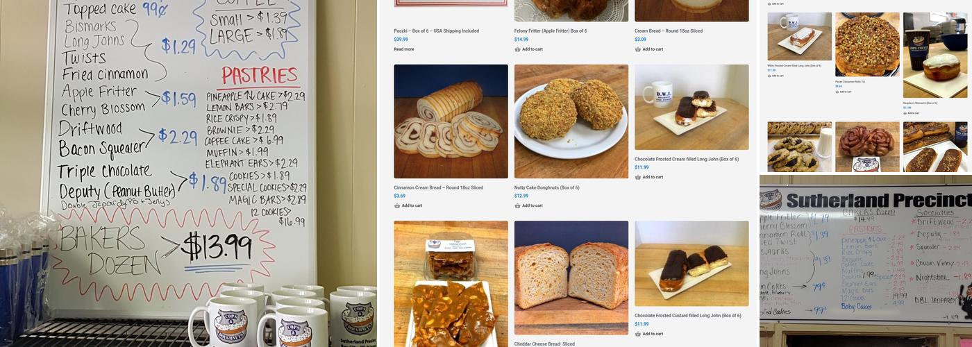 Cops & Doughnuts - Sutherland Precinct Menu