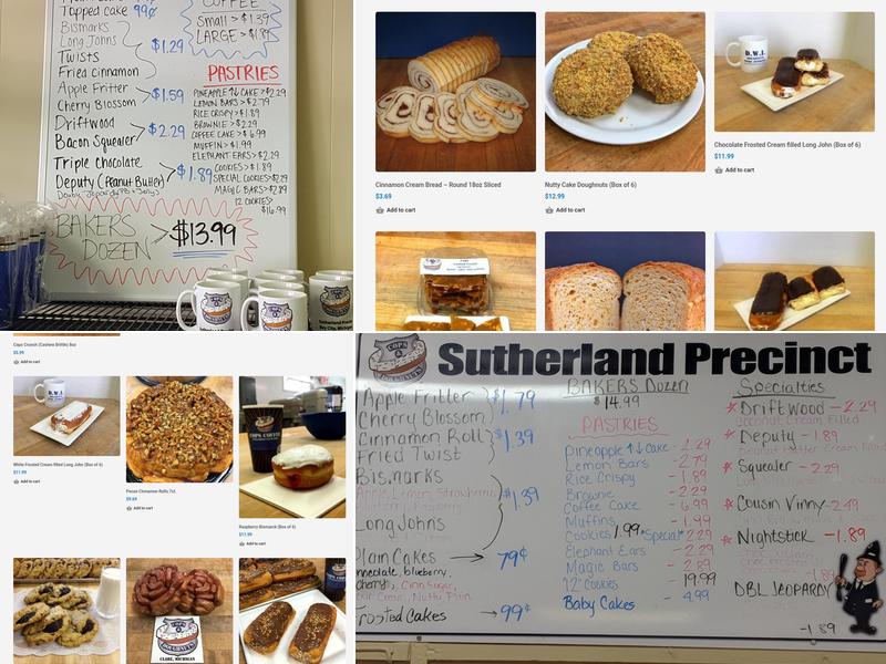 Cops & Doughnuts - Sutherland Precinct Menu