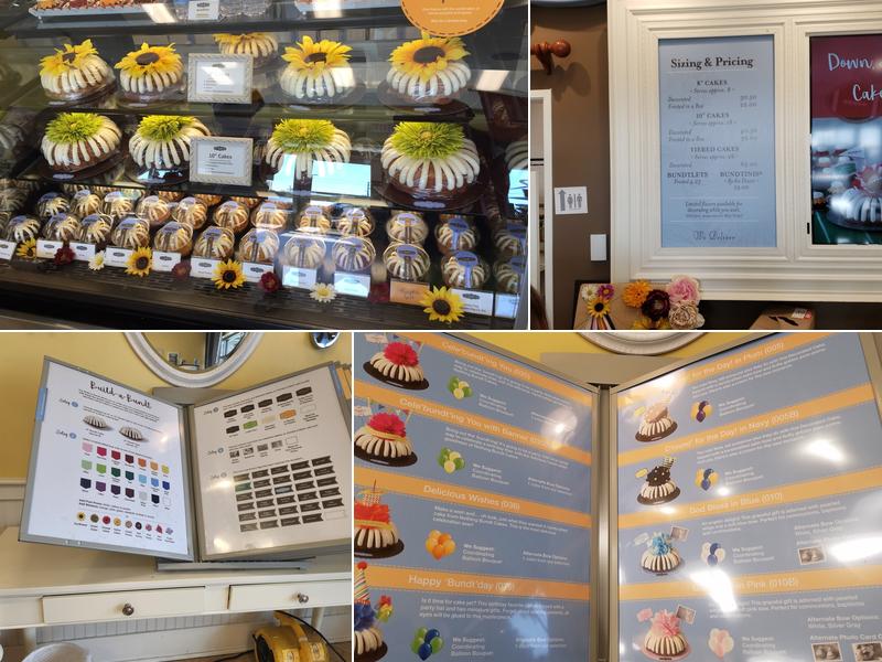 Nothing Bundt Cakes Menu