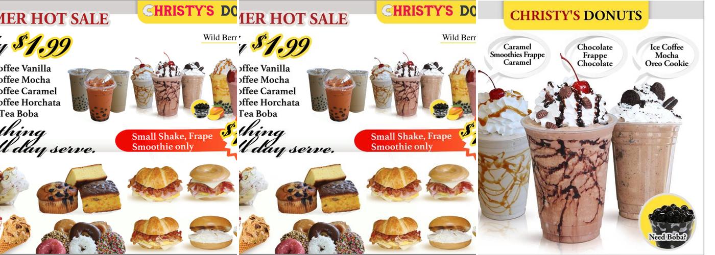 Christy's Donuts Menu