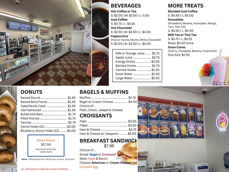 The Donut House Menu