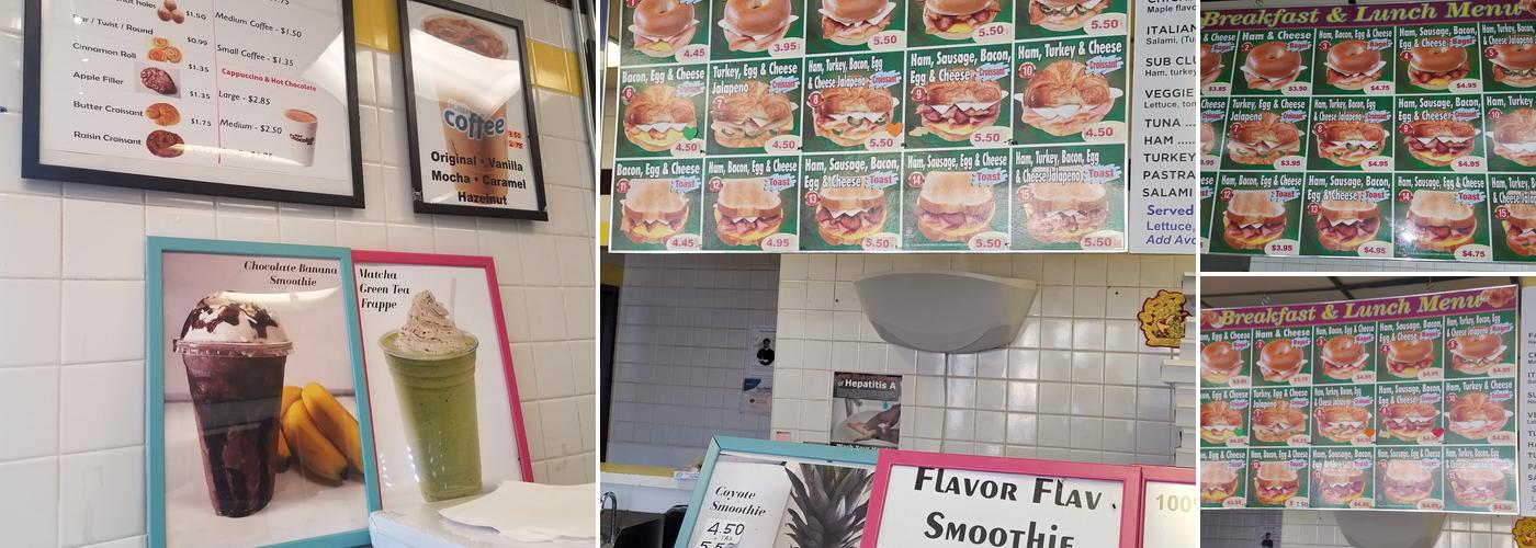 Super Star Donuts Menu