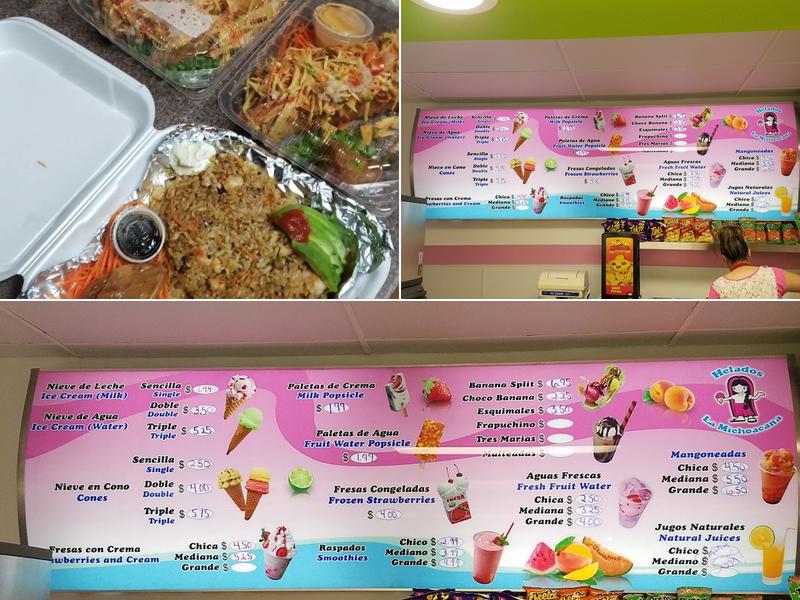 La Michoacana Factory Menu