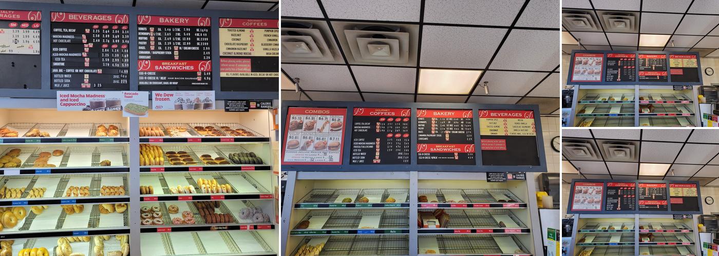 Honey Dew Donuts Menu
