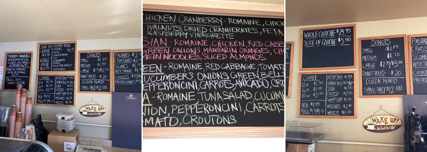 Templeton Donuts Plus Menu