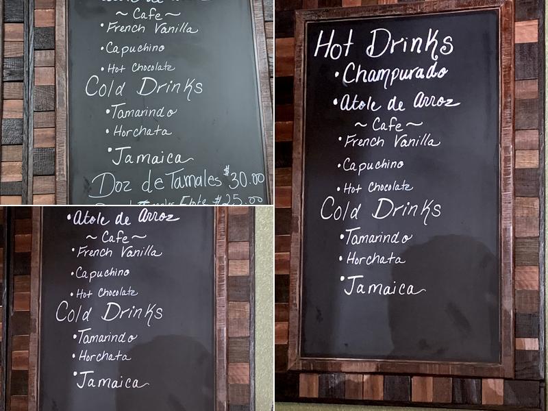San Miguel Bakery Menu
