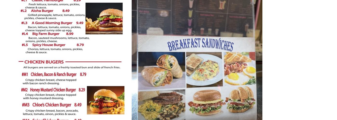 Baker Boy Donuts Menu