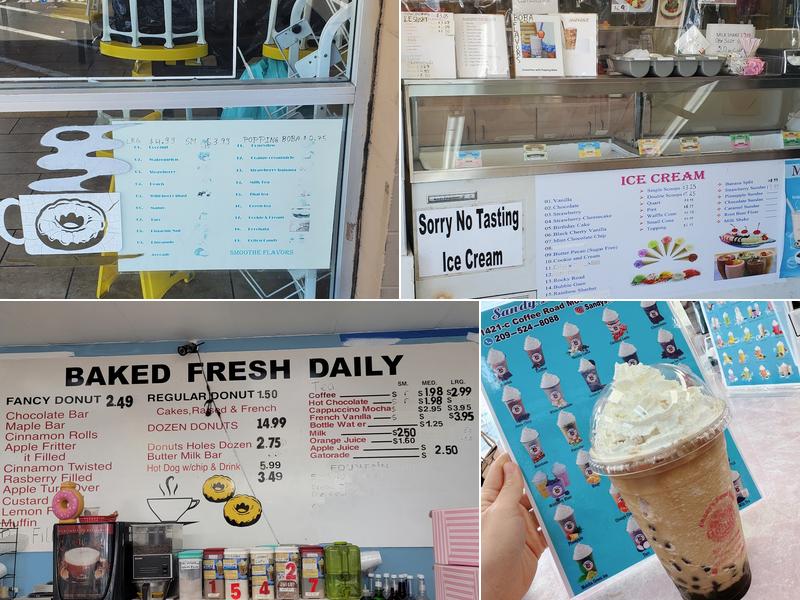 Sandy's Donuts & Icecream Menu