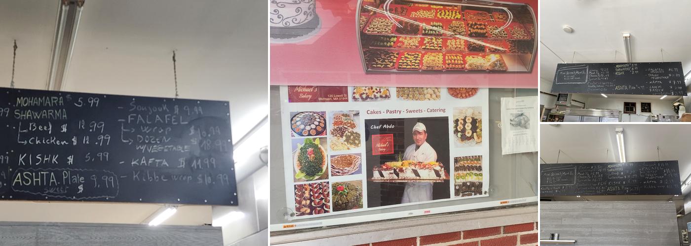 Michael's Bakery Menu