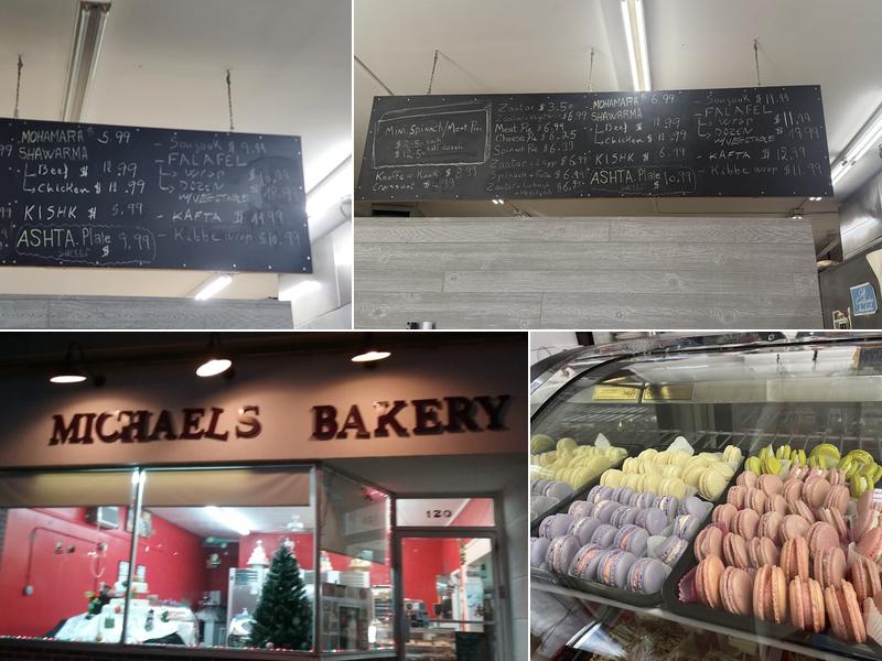 Michael's Bakery Menu