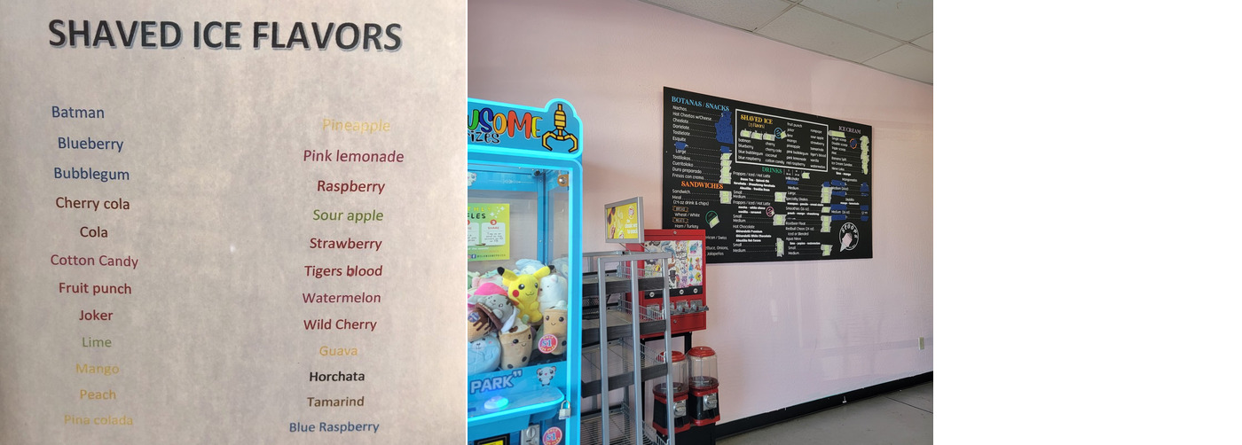 Scoops Menu