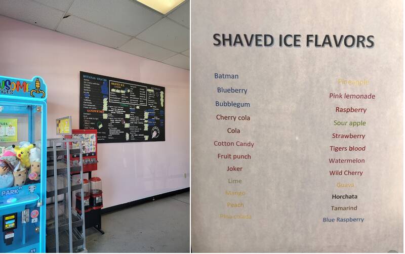 Scoops Menu