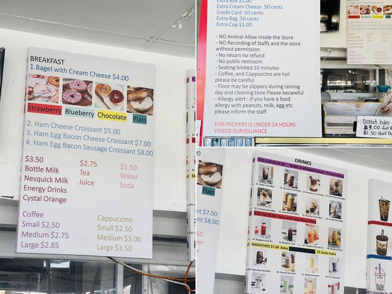 Manteca Donuts Menu