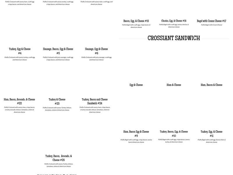 DC Donuts Menu