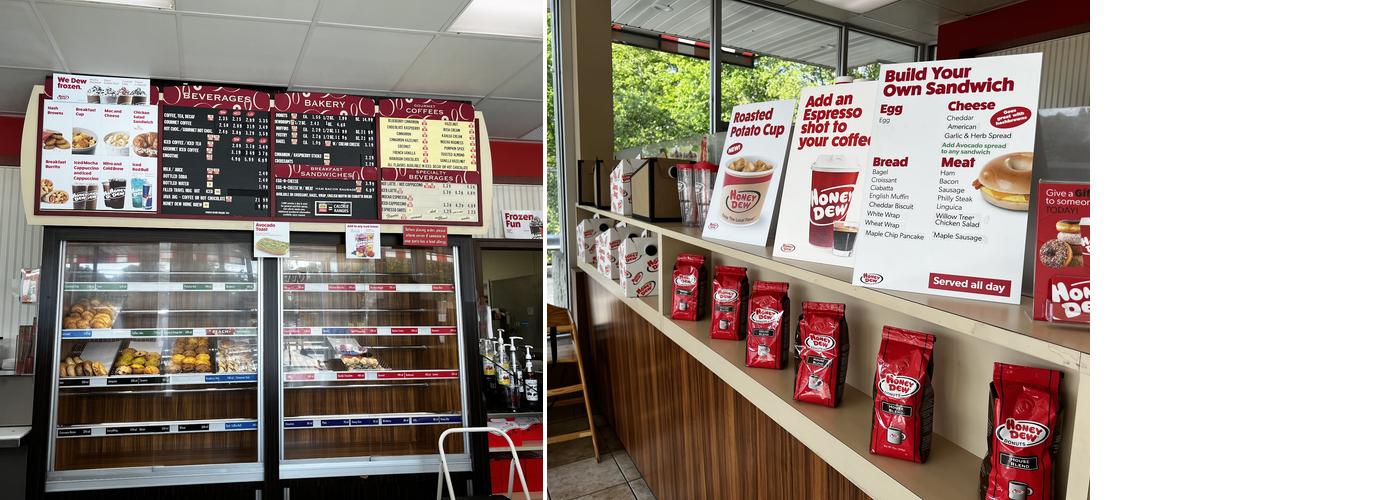 Honey Dew Donuts Menu
