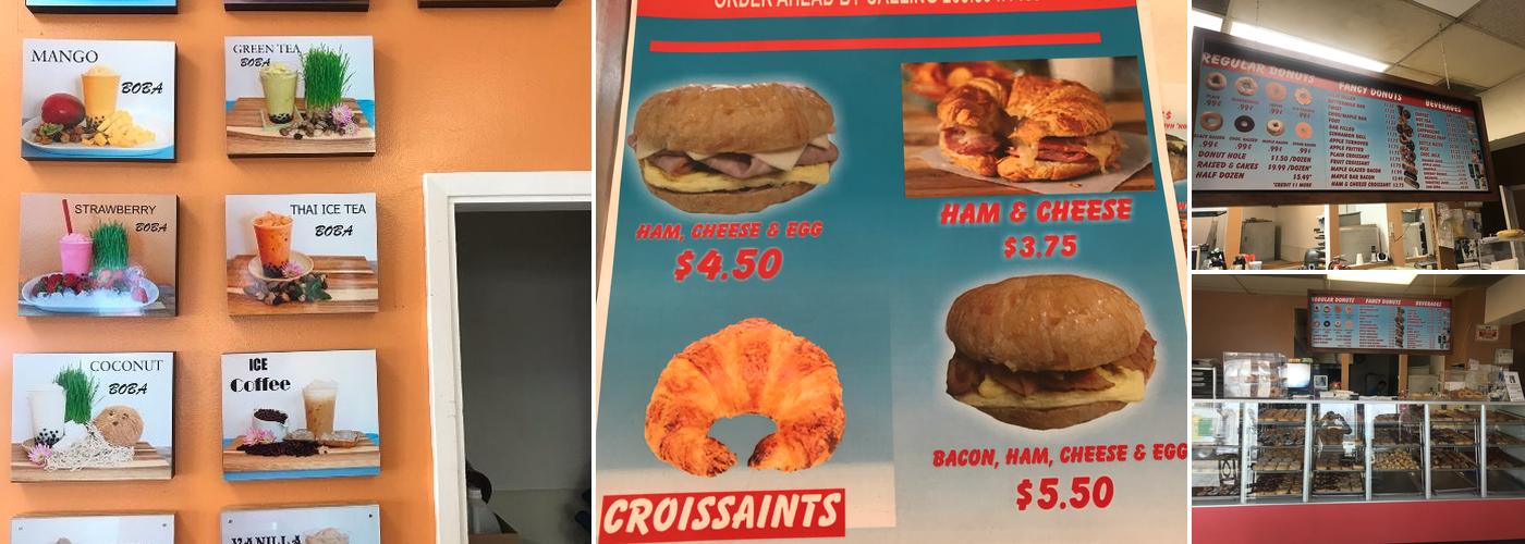 Sunshine Donuts Menu