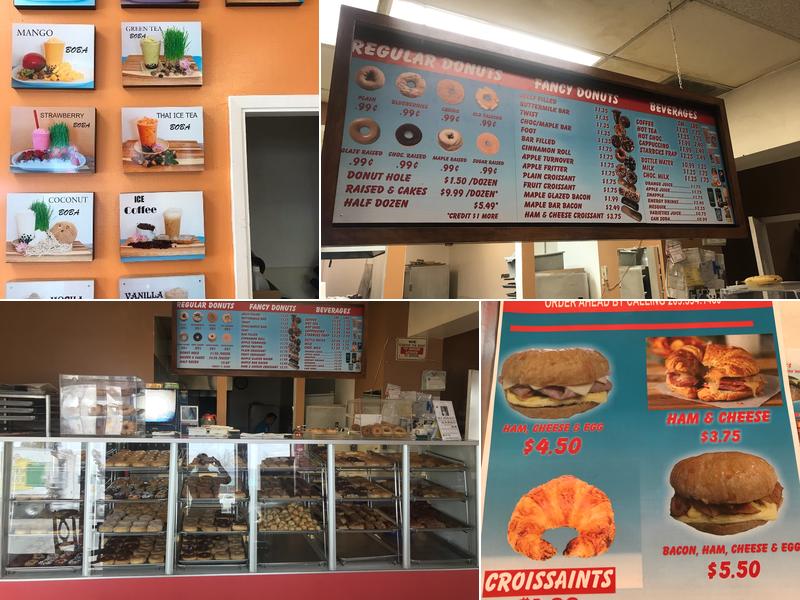 Sunshine Donuts Menu