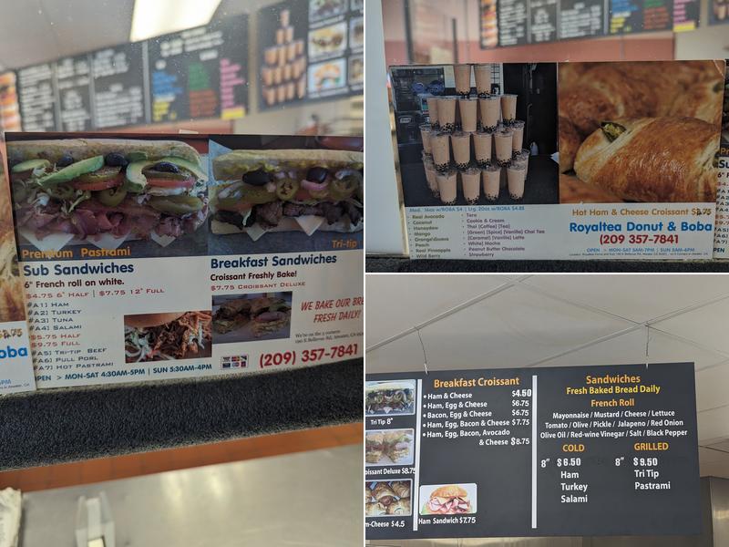 Royaltea Donuts & Sub Menu