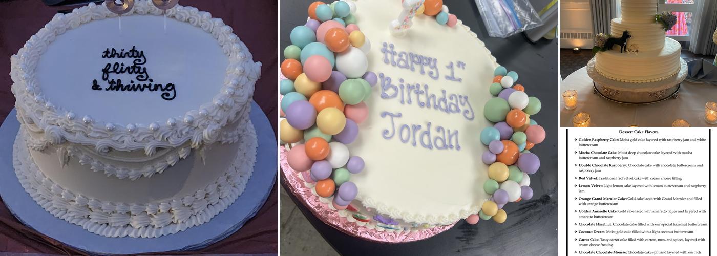 The Icing On The Cake Menu