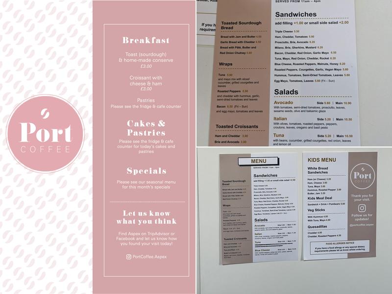 Port Coffee Menu