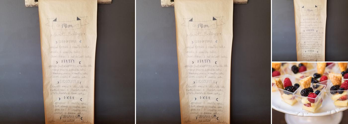 Final Touch Bakery Menu