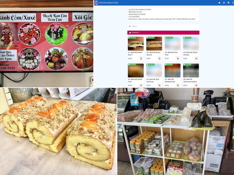 La Vie En Rose Bakery and Coffee Menu