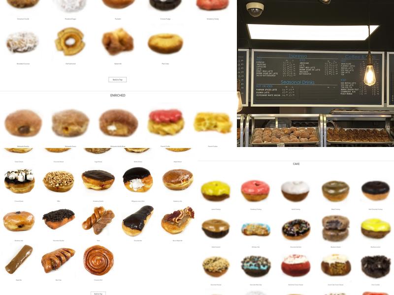 The Donuttery Menu