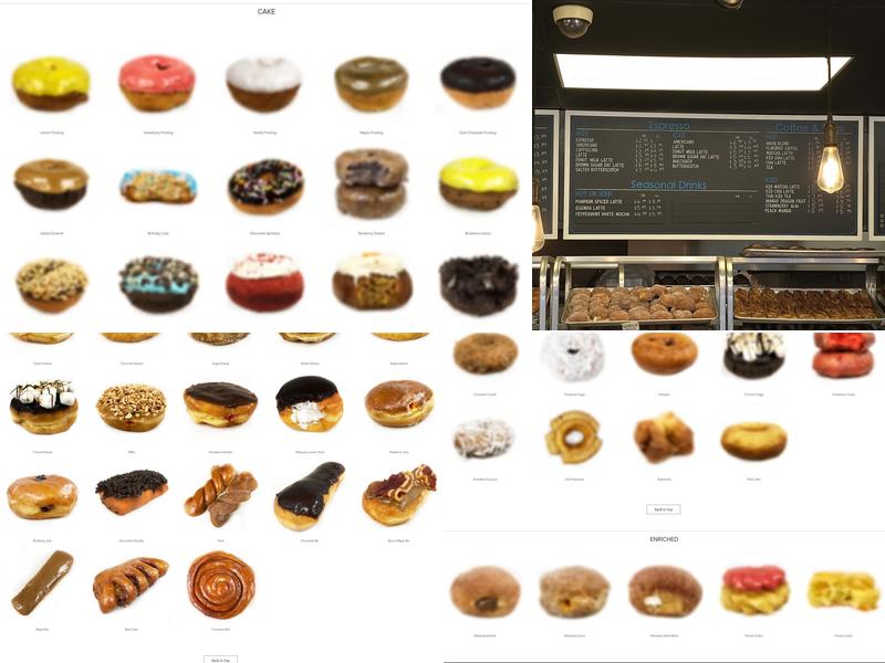 The Donuttery Menu