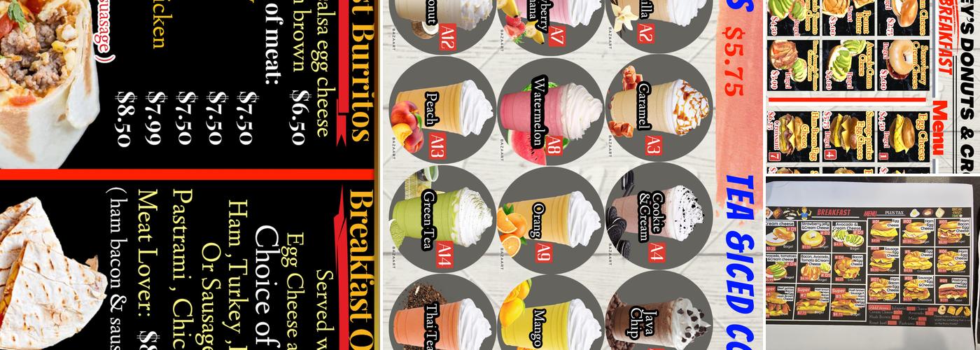 Dey's Donuts & Croissants Menu